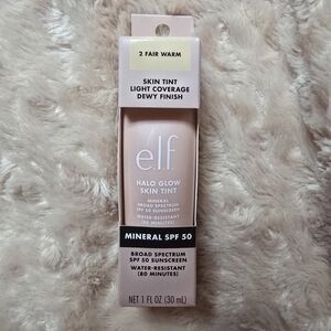 e.l.f. Halo Glow Skin Tint SPF 50 Shade 2 FAIR WARM 1 oz/30 ml NIB EXP 01/2027